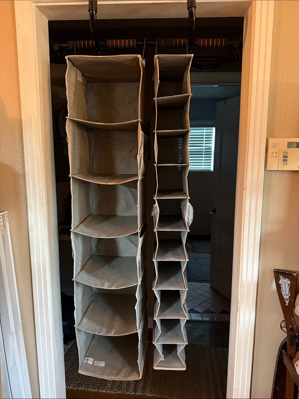 Better Homes And Gardens Beige Hanging Closet Organizers - Dual Shelf Styles